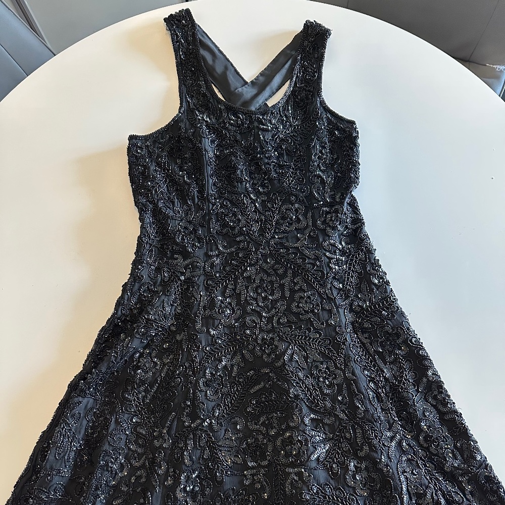 Black sequin dress